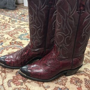 Vintage Shepler Red Cowboy Boots
